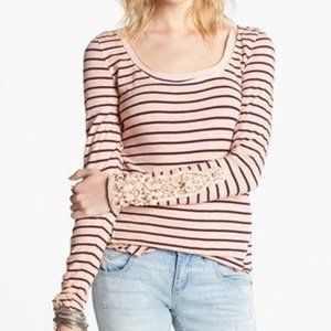 Free People Y2K Tuscaloosa Hard Candy Crochet Cuff Top